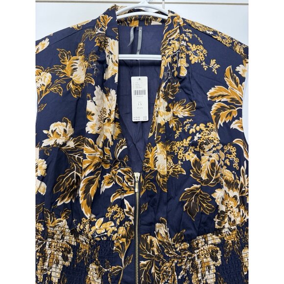 NWT Size 1X - Anthropologie The Tommie Cotton Zip-Front Midi Dress (NWT US$ 178) - Picture 7 of 16